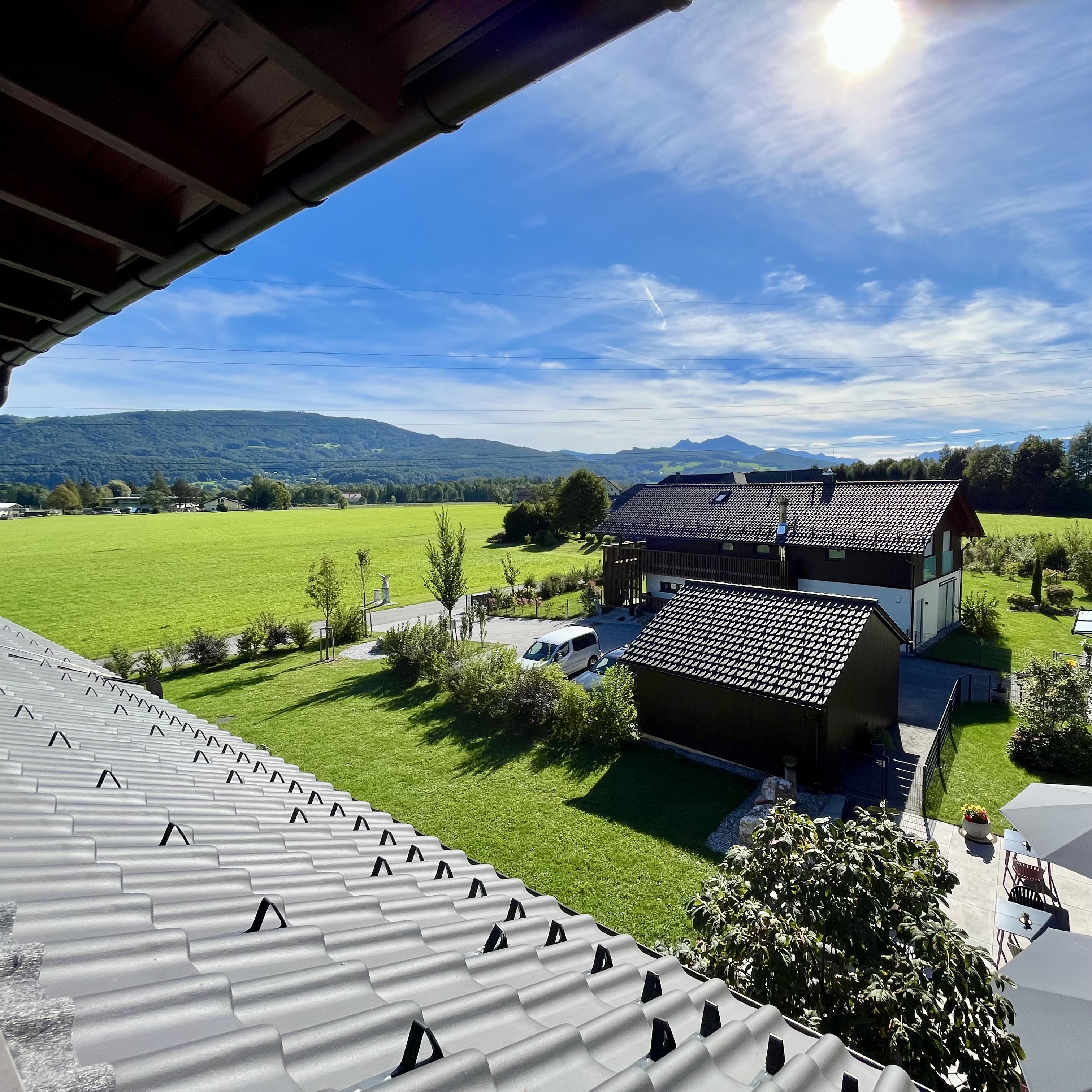 A view from my hotel room's window in Salzburg.