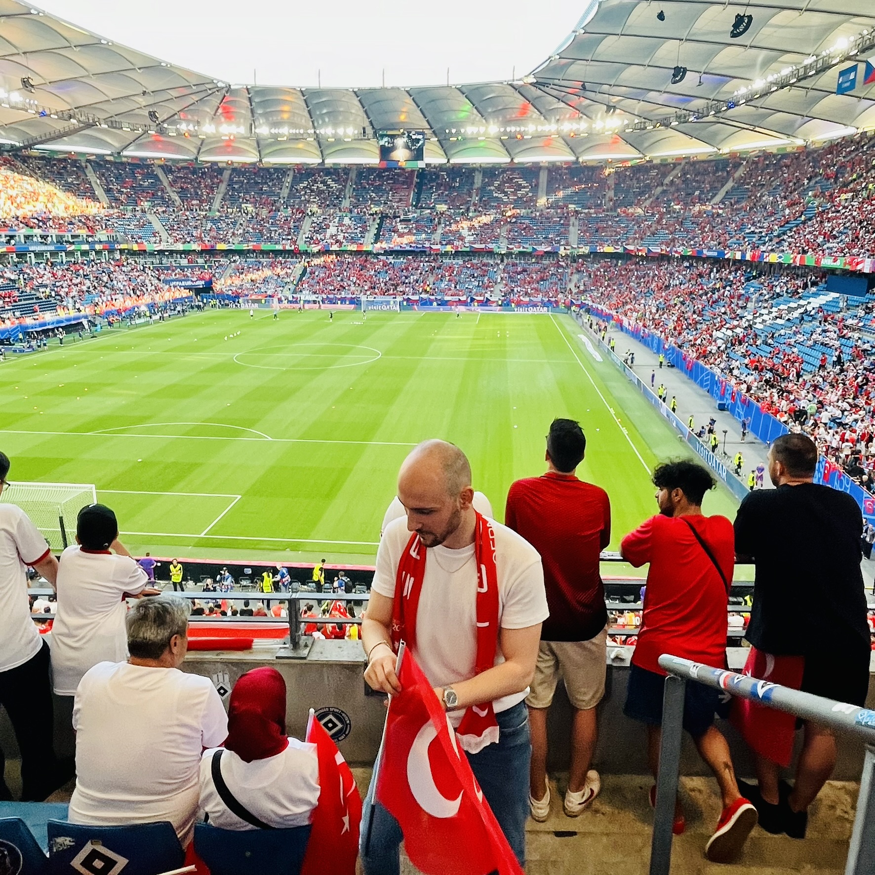 Me, at the Türkiye-Czechia Euro 2024 group match.