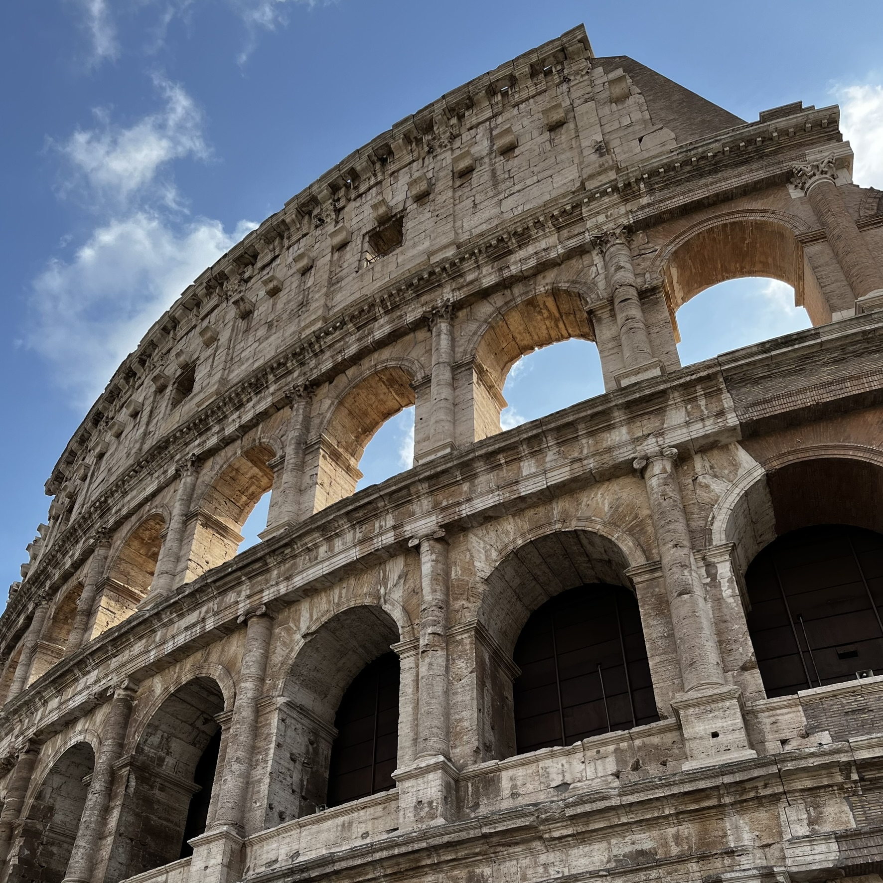 The ancient arena where the gladiators fight.